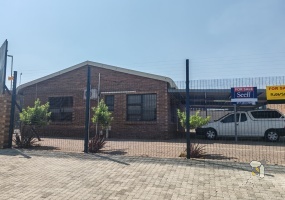 Industrial property for sale Secunda, corner stand industrial building, separate office block, workshop with secure yard, industrial logistics space, Secunda investment property.