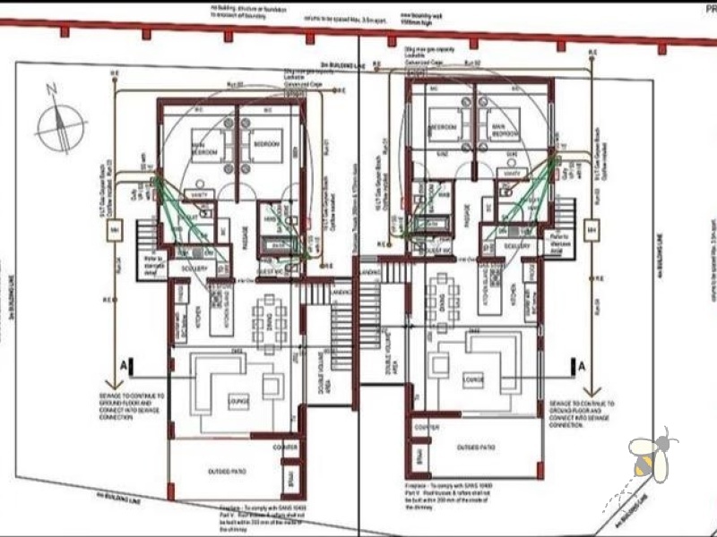Seemeeu Park, plot and plan, duet for sale, 3 bedroom, en-suite, sea views, double volume entrance, built-in braai, customizable, double garage, PPRA registered.